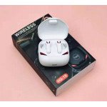 Wholesale Gaming Style TWS Bluetooth Wireless Headset Earbuds Earphone HQ10 (White)